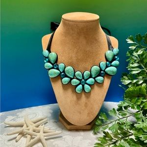 Faux turquoise necklace